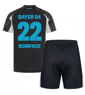 Bayer Leverkusen Victor Boniface #22 Tredje Kläder Barn 2024-25 Kortärmad (+ Korta byxor)